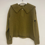 Rini Recycled Wool Jumper in Olive Marl
