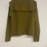 Rini Recycled Wool Jumper in Olive Marl