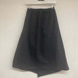 Wisteria Organic Cotton Twill Skirt in Charcoal