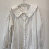 Prunus Organic Cotton Poplin Shirt in White S Preloved