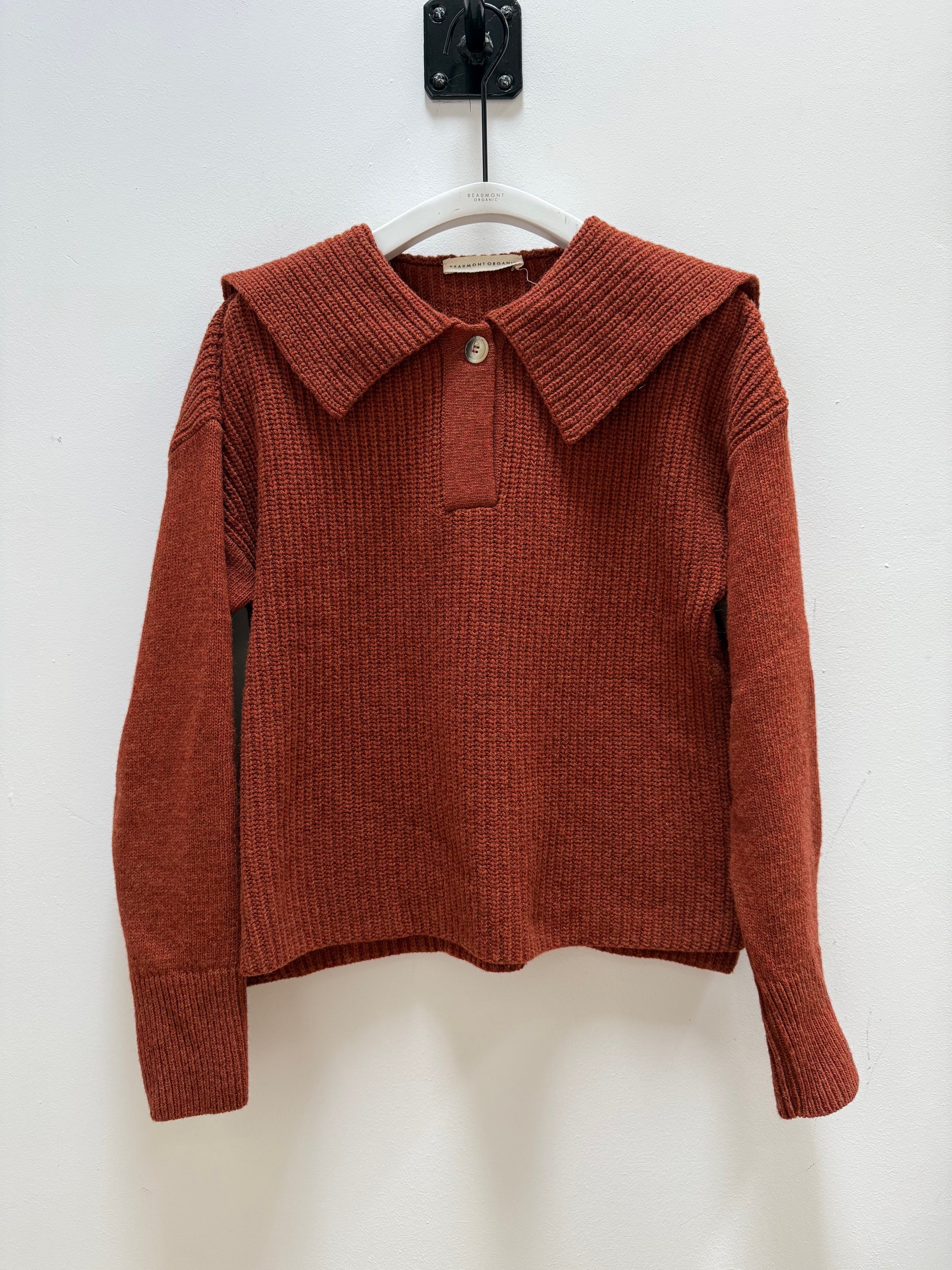 Rini Recycled Wool Jumper in Paprika Marl S