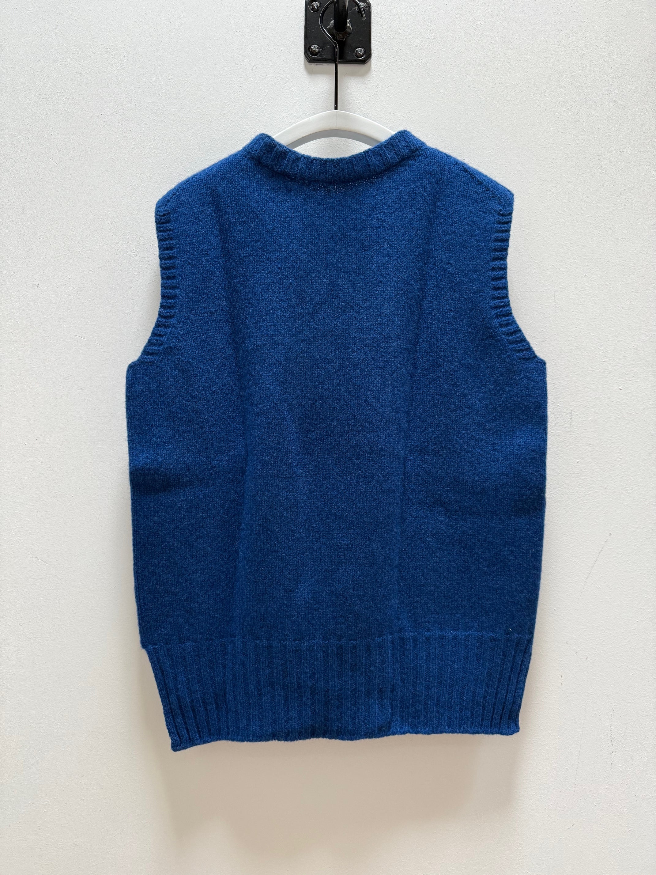 Niamh Lambswool Vest in Cobalt S Preloved