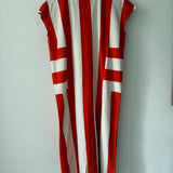 Carol Organic Cotton Dress in Cream and Paprika S Preloved