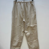 Maisie-Jane Organic Cotton Brushed Twill Trouser in Ecru M Preloved