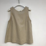 Effi Cotton Linen Vest in Sand S Preloved