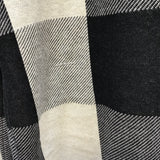 Thorne-Cay Organic Cotton Trousers in Black & Ecru Check S Preloved