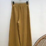 Evora Organic Cotton Trousers in Straw S Preloved