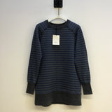 Skye Organic Cotton Sweater Dress in Blue Stripe Size S Preloved