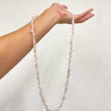 Rose Quartz Crystal Chip Necklace