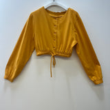 Tiva Organic Cotton Jersey Top in Ochre S Preloved