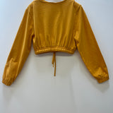 Tiva Organic Cotton Jersey Top in Ochre S Preloved