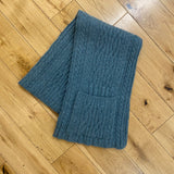 Pippy Lambswool Knitted Scarf in Storm