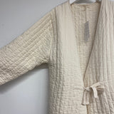 Akoya Organic Cotton Quilted Jacket in Off White