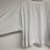 Hinoki Organic Cotton Jersey and Poplin Top in White
