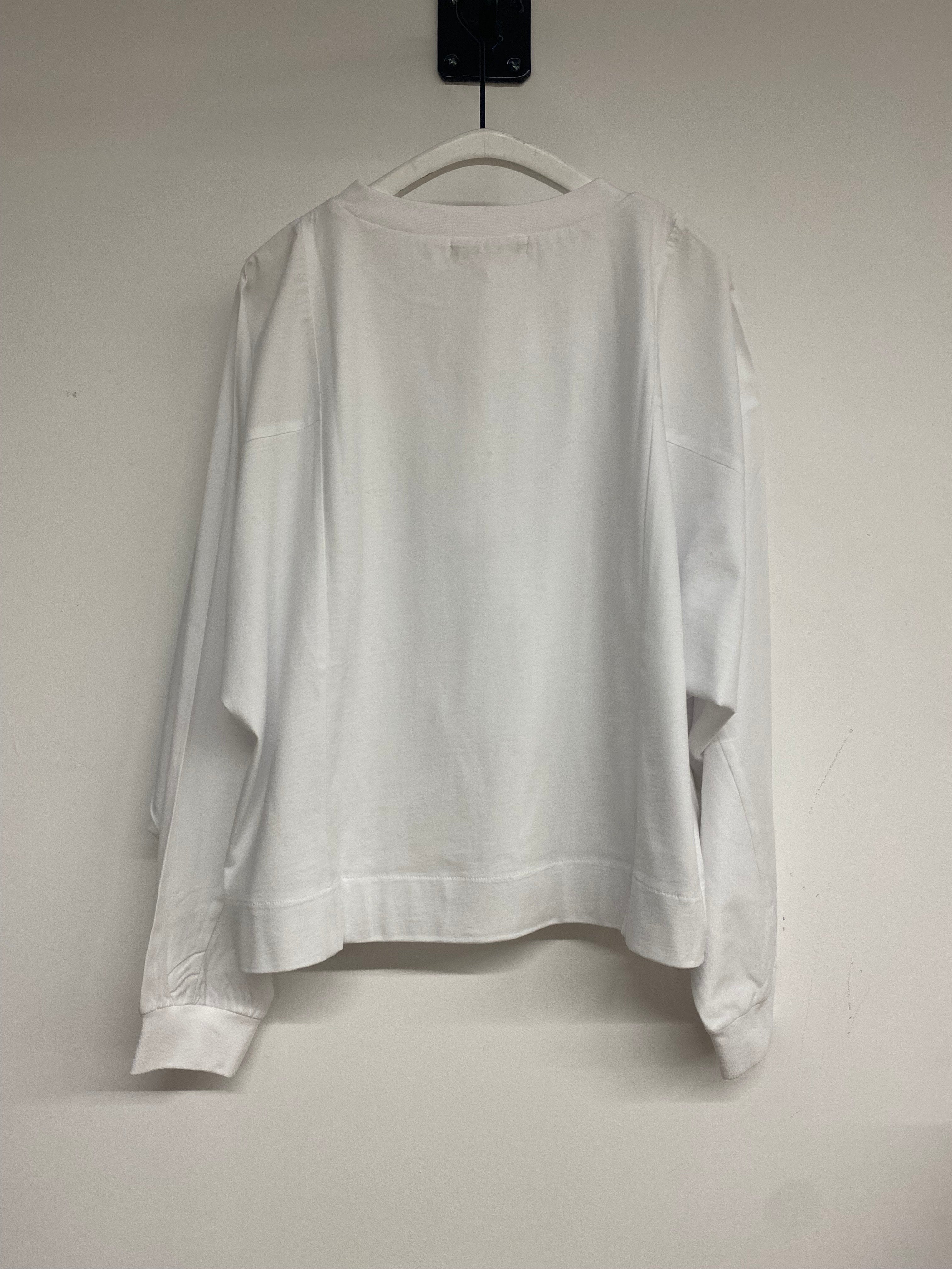 Hinoki Organic Cotton Jersey and Poplin Top in White
