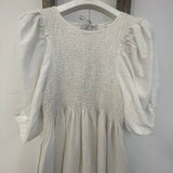 Layrah-May Linen Dress in White XS Preloved
