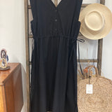 Athena Organic Cotton Dress in Black