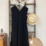 Athena Organic Cotton Dress in Black