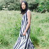 Madelyn-Paige Organic Cotton Dress in Off White & Navy Size M Preloved