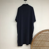 Natasha-May Linen Dress in Navy L Preloved