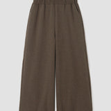 Nicky Organic Cotton Felpe Trousers in Brown Marl