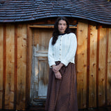 Luna Organic Cotton Cardigan in Ecru
