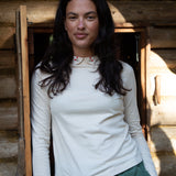 Cecile Organic Cotton Top in Ecru