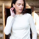 Cecile Organic Cotton Top in Ecru