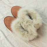 Rowan Sheepskin Slippers In Tan