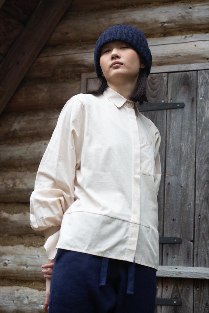 Annika Organic Cotton Shirt in Ecru