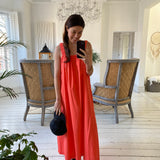 Onda Organic Cotton Dress in Coral