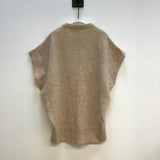 Dusk Organic Lambswool Knitted Tunic in Beige Sample