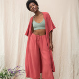 Aspyn Organic Cotton Robe in Rose
