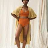 Aspyn Organic Cotton Robe in Straw