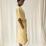 Aspyn Organic Cotton Robe in Straw