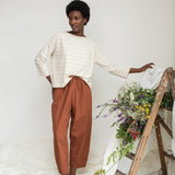 Cedar Organic Cotton Trouser in Russet
