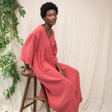 Fauna Organic Cotton Dress in Rose