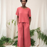 Jayda Organic Cotton Top in Rose