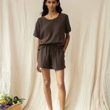 Jayda Organic Cotton Top in Cacao