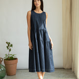 Kyra-Leigh Organic Cotton Denim Dress in Indigo