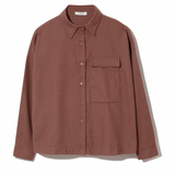 Carys-Jane Organic Cotton Brushed Twill Shirt in Cinnamon
