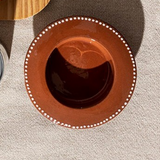 Velas-Vicara Round Dish in Terracotta Dot