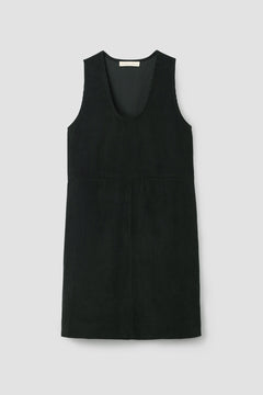 Willow Organic Cotton Corduroy Dress in Charcoal