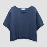Alessia-Leigh Recycled Cotton Jumper in Denim Blue