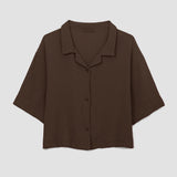 Ameera Organic Cotton Shirt in Cacao