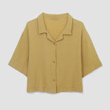 Ameera Organic Cotton Shirt in Straw