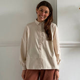 Annika Organic Cotton Shirt in Ecru