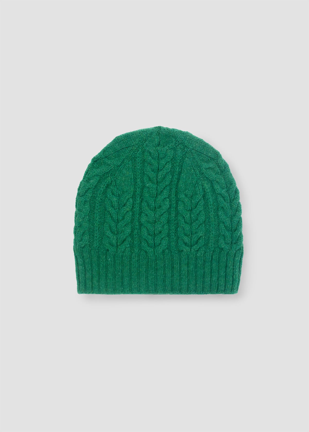 Brogan Lambswool Knitted Hat in Emerald
