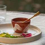 Brushstroke Small Bowl in Teracotta