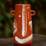 Brushstroke Vase in Teracotta